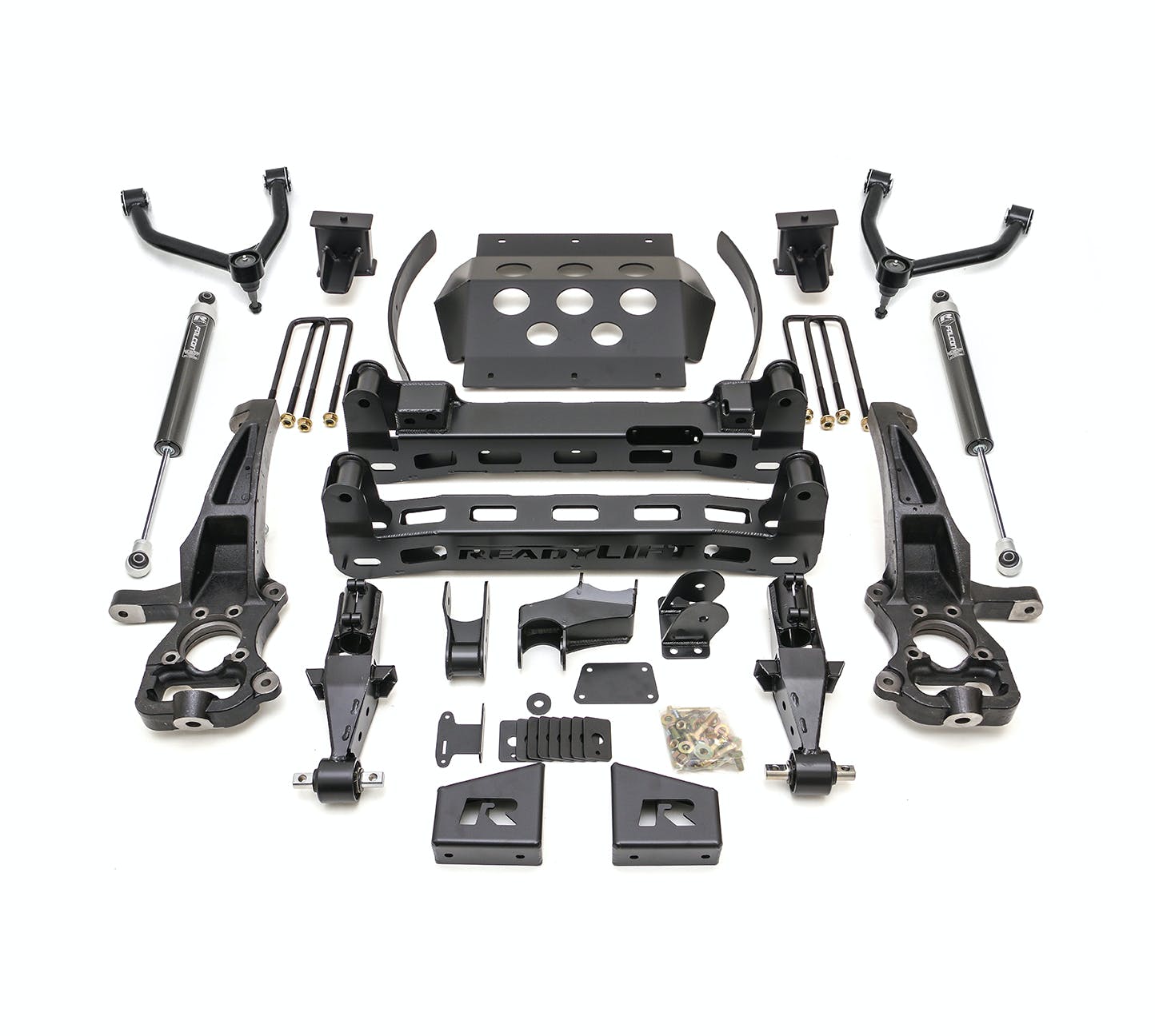 ReadyLIFT 44-39800 8" Big Lift Kit with Upper Control Arms and rear Falcon 1.1 Monotube Shocks