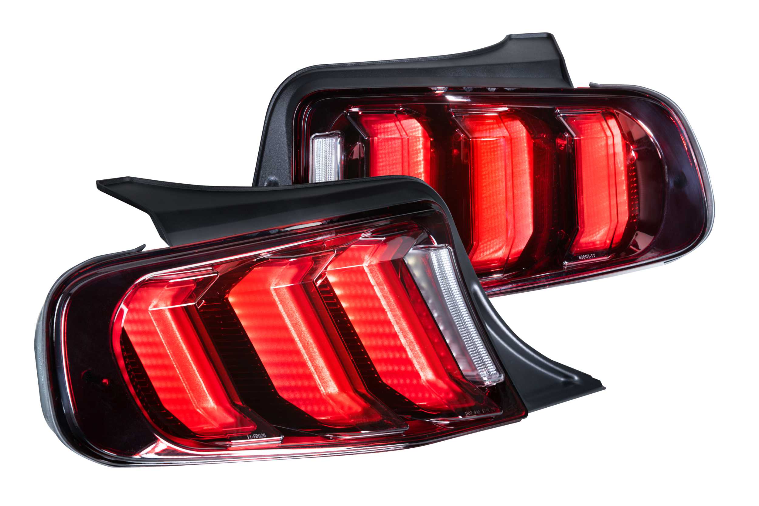 Morimoto XB LED Tails: Ford Mustang (10-12) (Pair / Facelift / Red) LF441.2