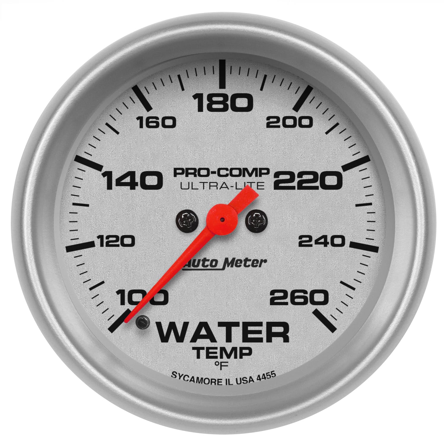 AutoMeter Products 4455 Water Temperature Gauge, 2 5/8, 260° F, Digital Stepper Motor, Ultra-Lite