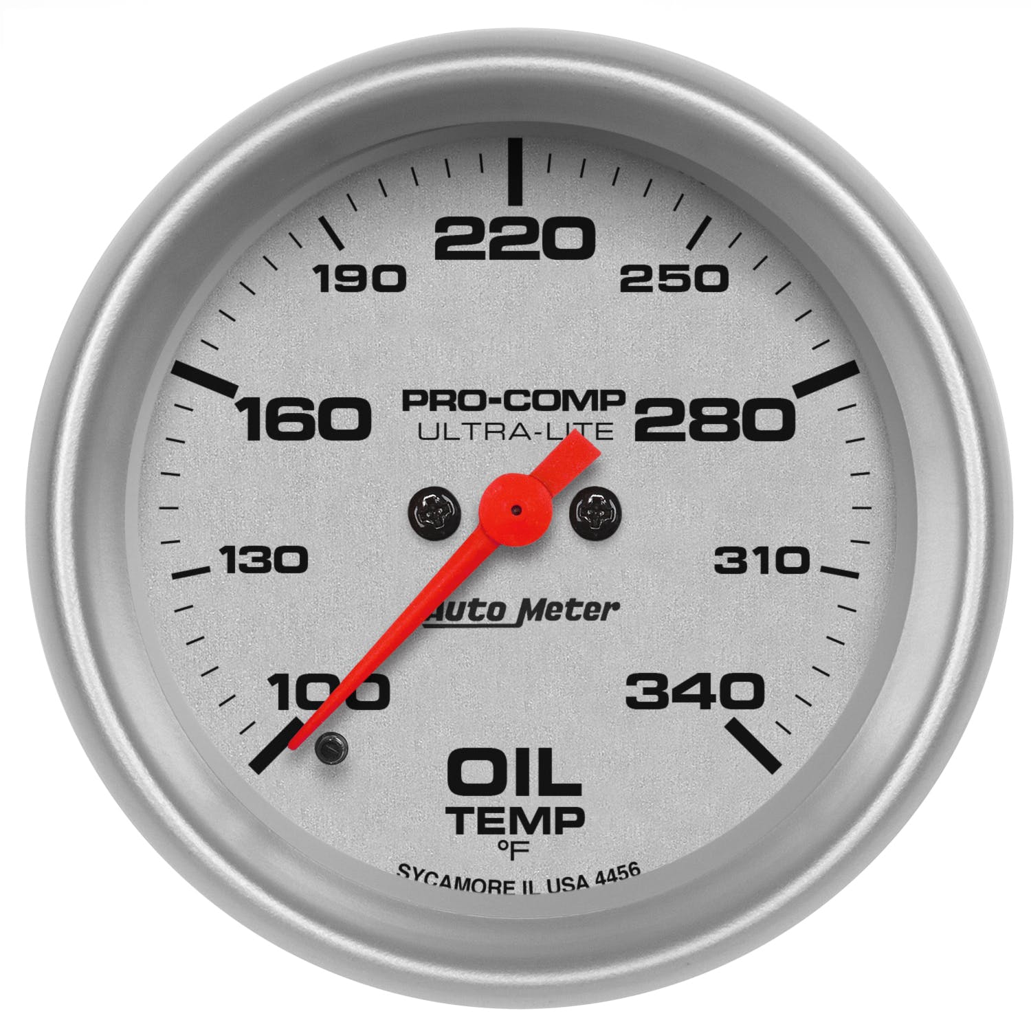 AutoMeter Products 4456 Oil Temperature Gauge, 2 5/8, 140-340° F, Digital Stepper Motor, Ultra-Lite