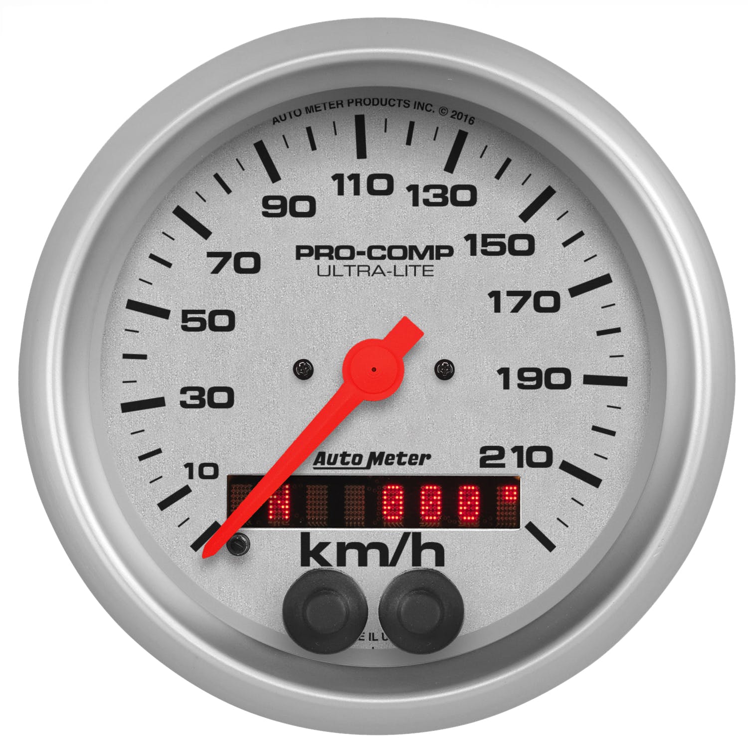 AutoMeter Products 4480-M Speedometer Gauge, 3 3/8, 225KM/H, GPS, Ultra-Lite
