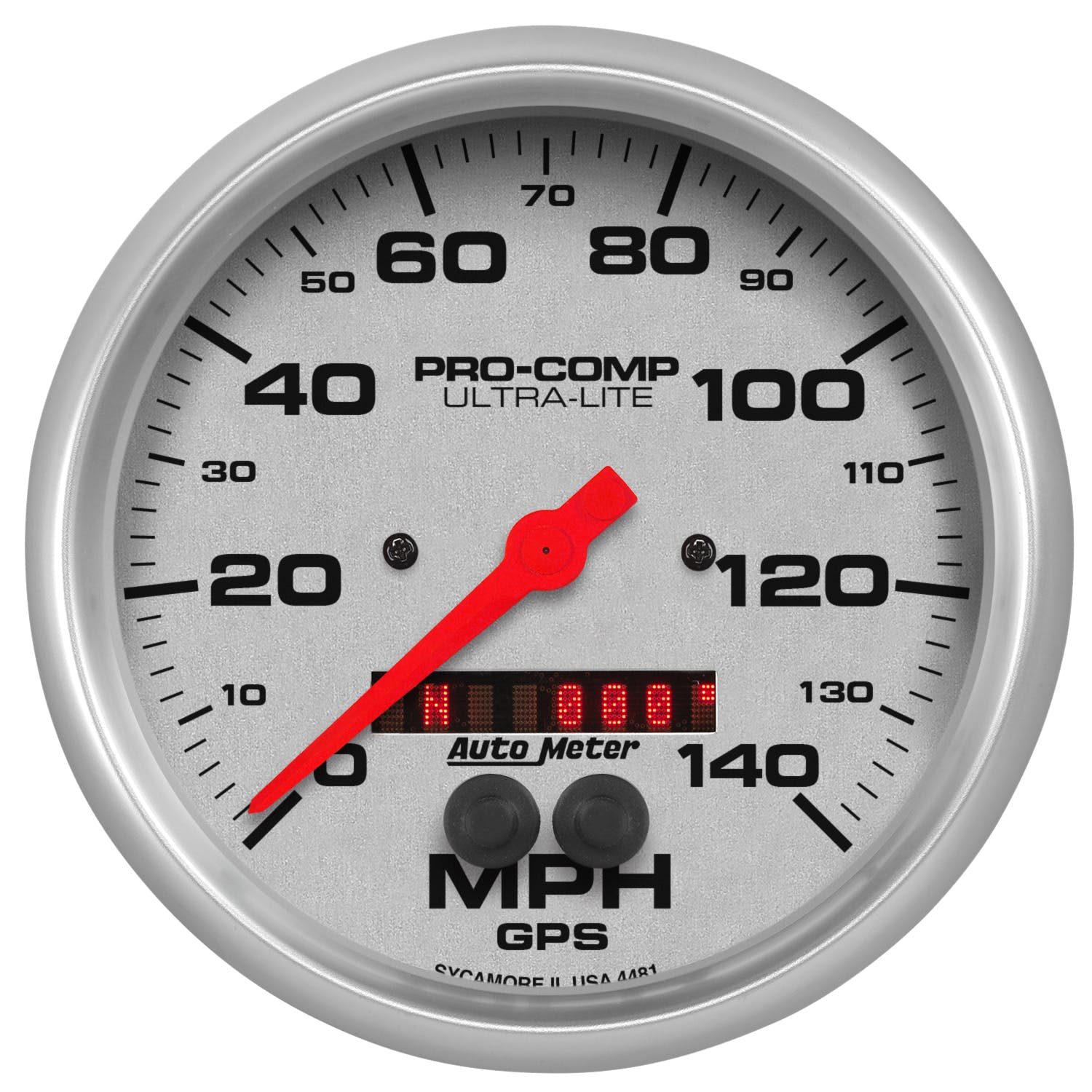 AutoMeter Products 4481 5 GPS Speedometer, 140MPH, Ultra-Lite