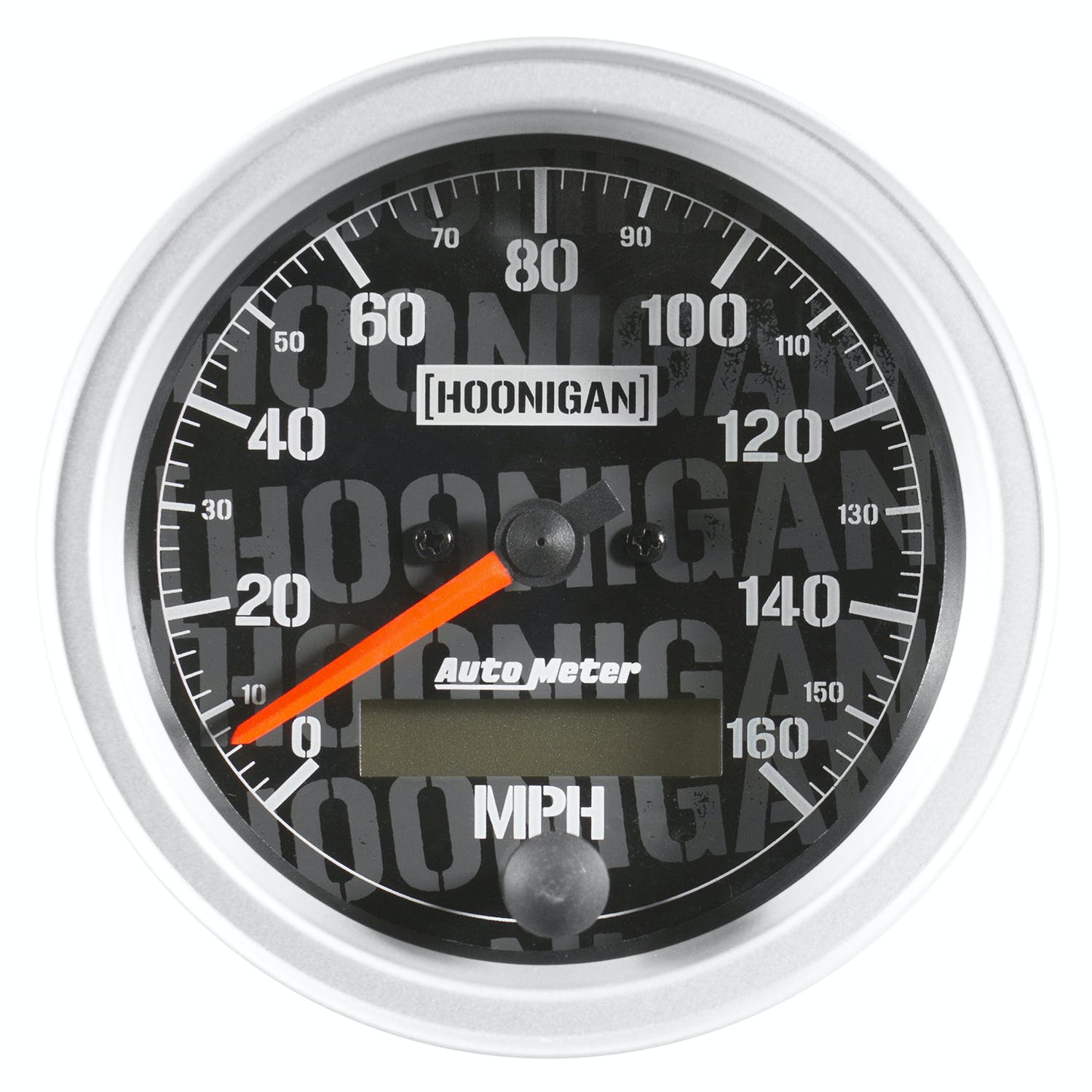AutoMeter Products 4488-09000 Speed Gauge 3 3/8, 160mph Electric Program with LCD ODO Hoonigan