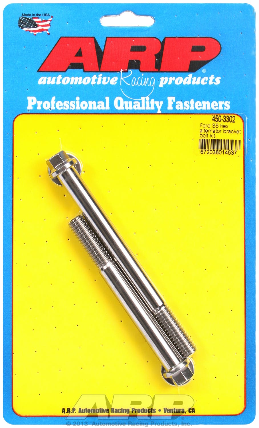 ARP 450-3302 Stainless Steel hex alternator bracket bolt kit
