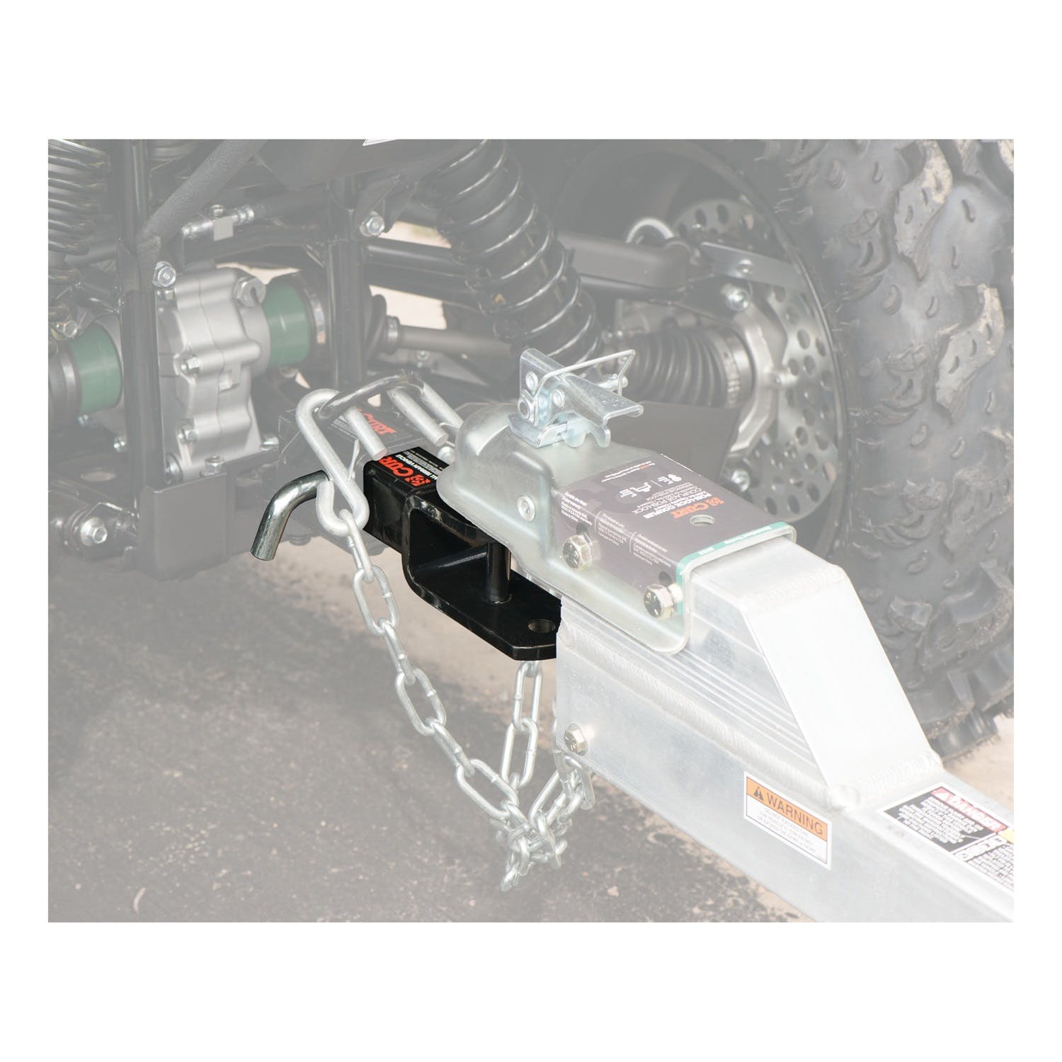 CURT 45005 3-in-1 ATV Ball Mount with 2 Shank and 1-7/8 Trailer Ball