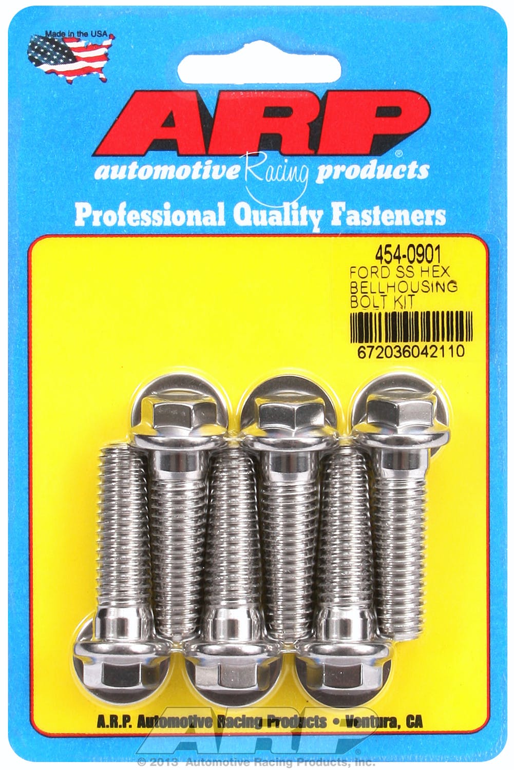ARP 454-0901 Stainless Steel hex bellhousing bolt kit