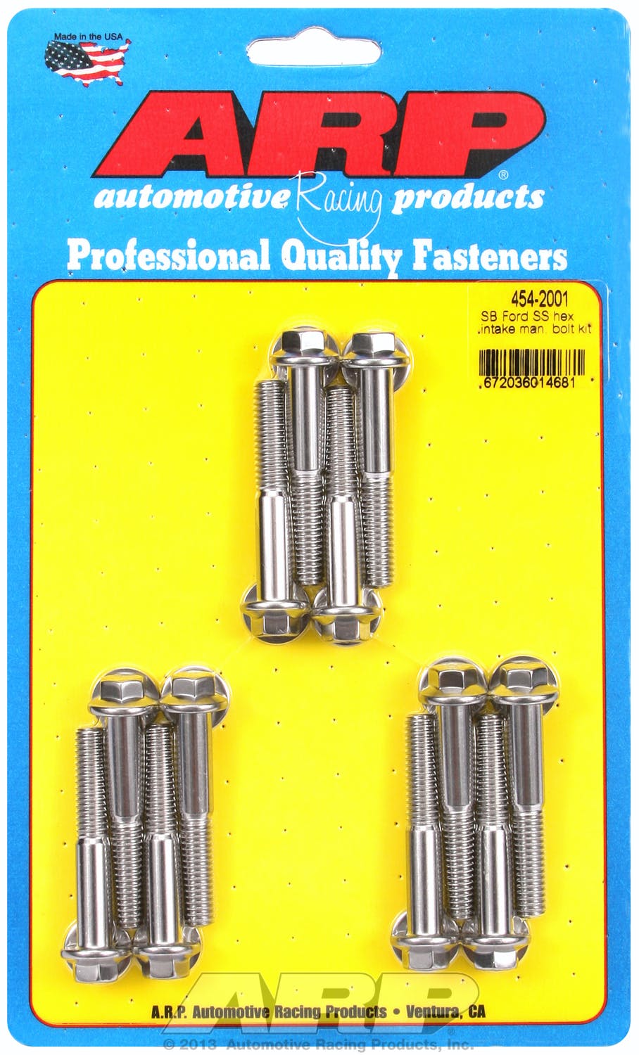 ARP 454-2001 Stainless Steel hex intake manifold bolt kit