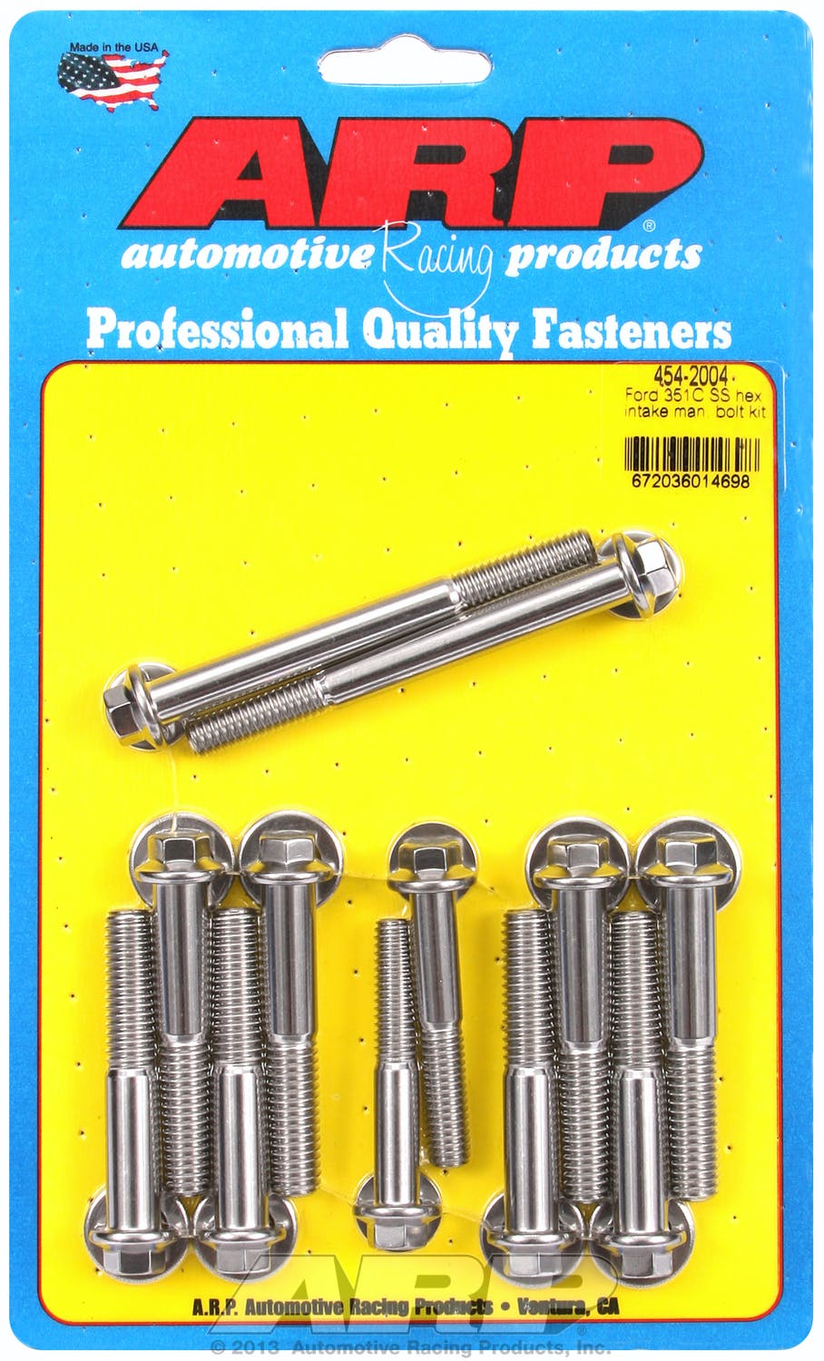 ARP 454-2004 Stainless Steel hex intake manifold bolt kit