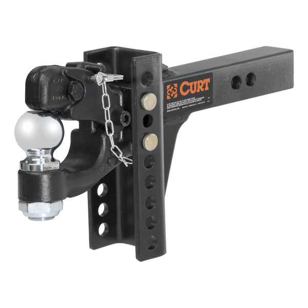 CURT 45919 Replacement Channel Mount Ball and Pintle Hitch (2 Ball, 10,000 lbs.)