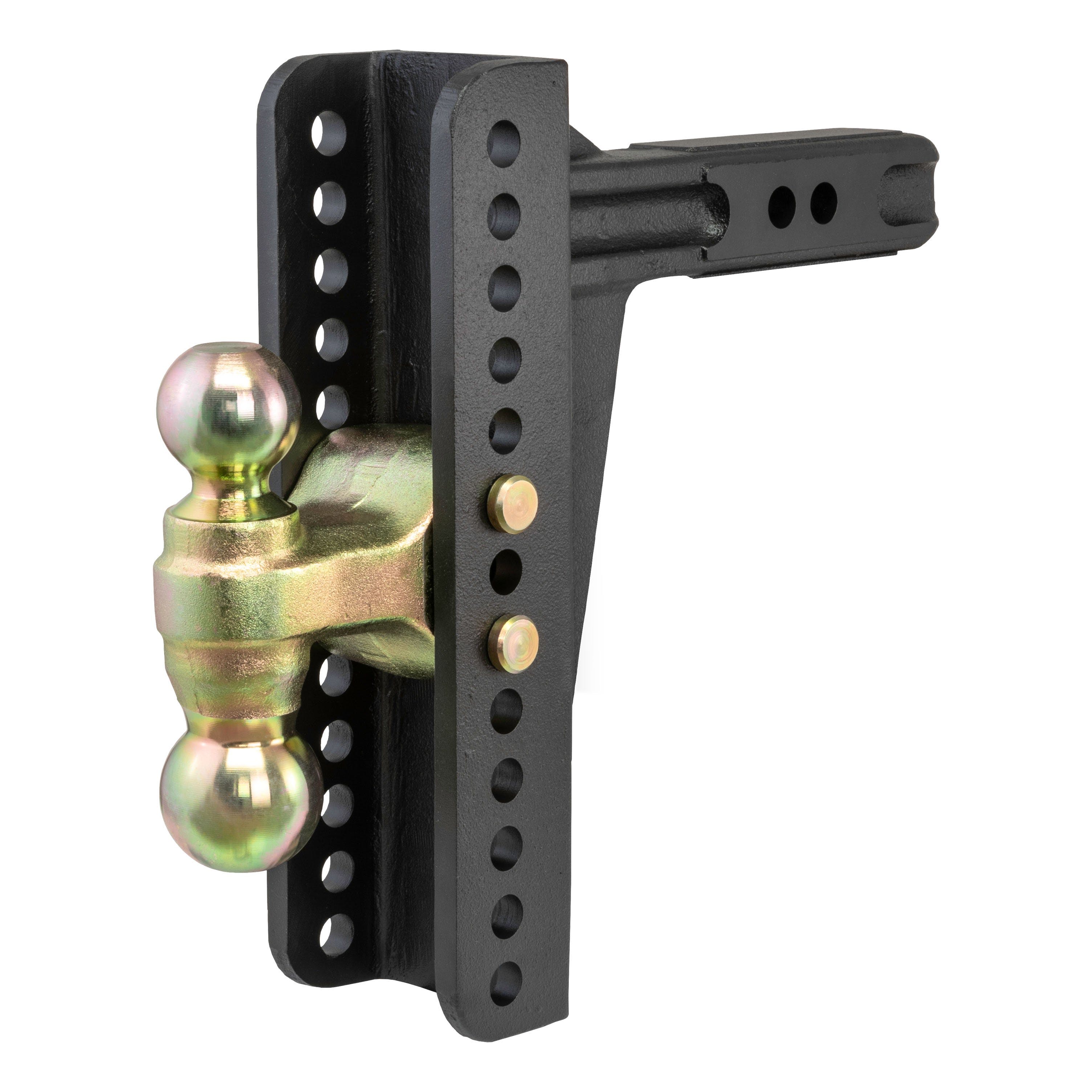 CURT 45926 Adjustable Channel Mount with Dual Ball (2 Shank, 14,000 lbs., 10-1/8 Drop)