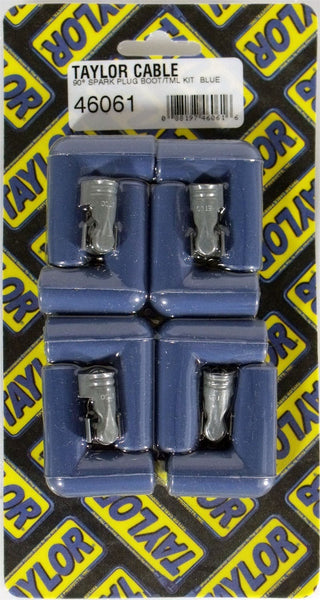 Taylor Cable Products 46061 Spark Plug Boot/Terminal Kit blue 90 deg