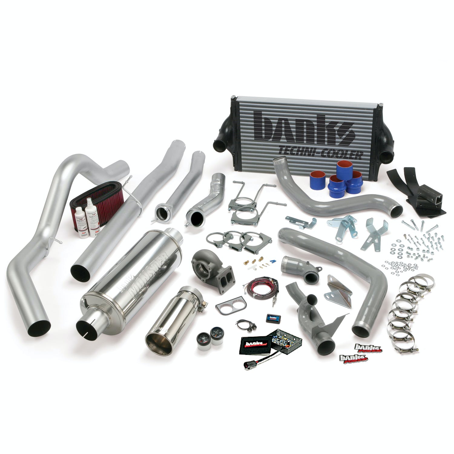 Banks Power 46356 PowerPack System; Single Exh; S/S-Chrome Tip-1994-97 Ford 7.3L; CCLB; Auto