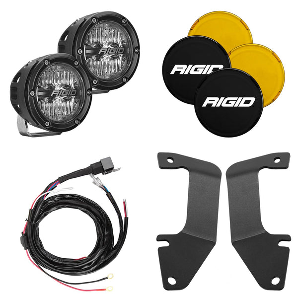 RIGID Industries 46706 A-Pillar Light Kit, Includes 4In 360-Series Drive