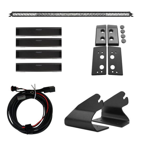 RIGID Industries 46724 Roof Line Light Kit with a SR Spot/Flood Combo Bar Included