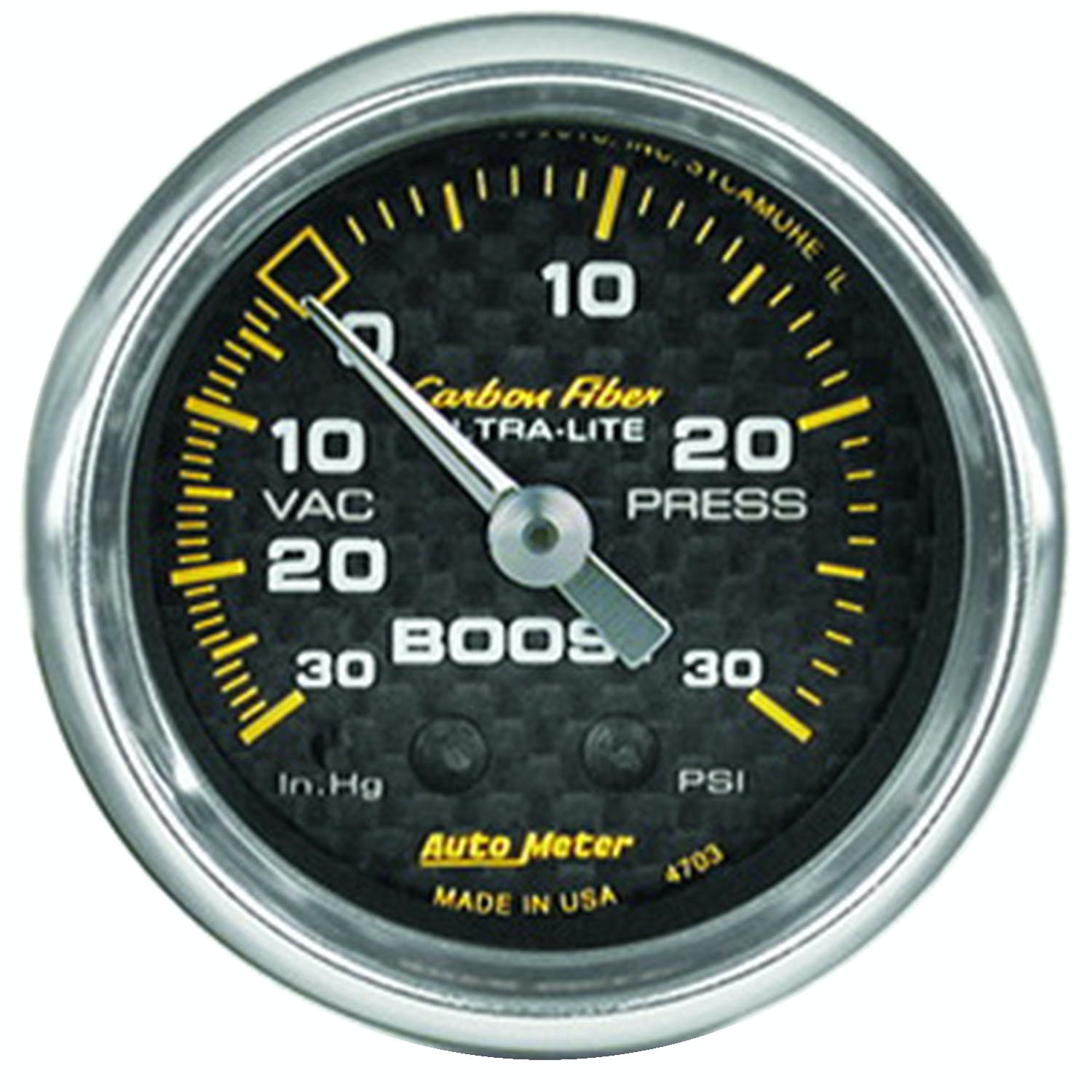 AutoMeter Products 4703 Boost/Vac 30 In. Hg/30 PSI