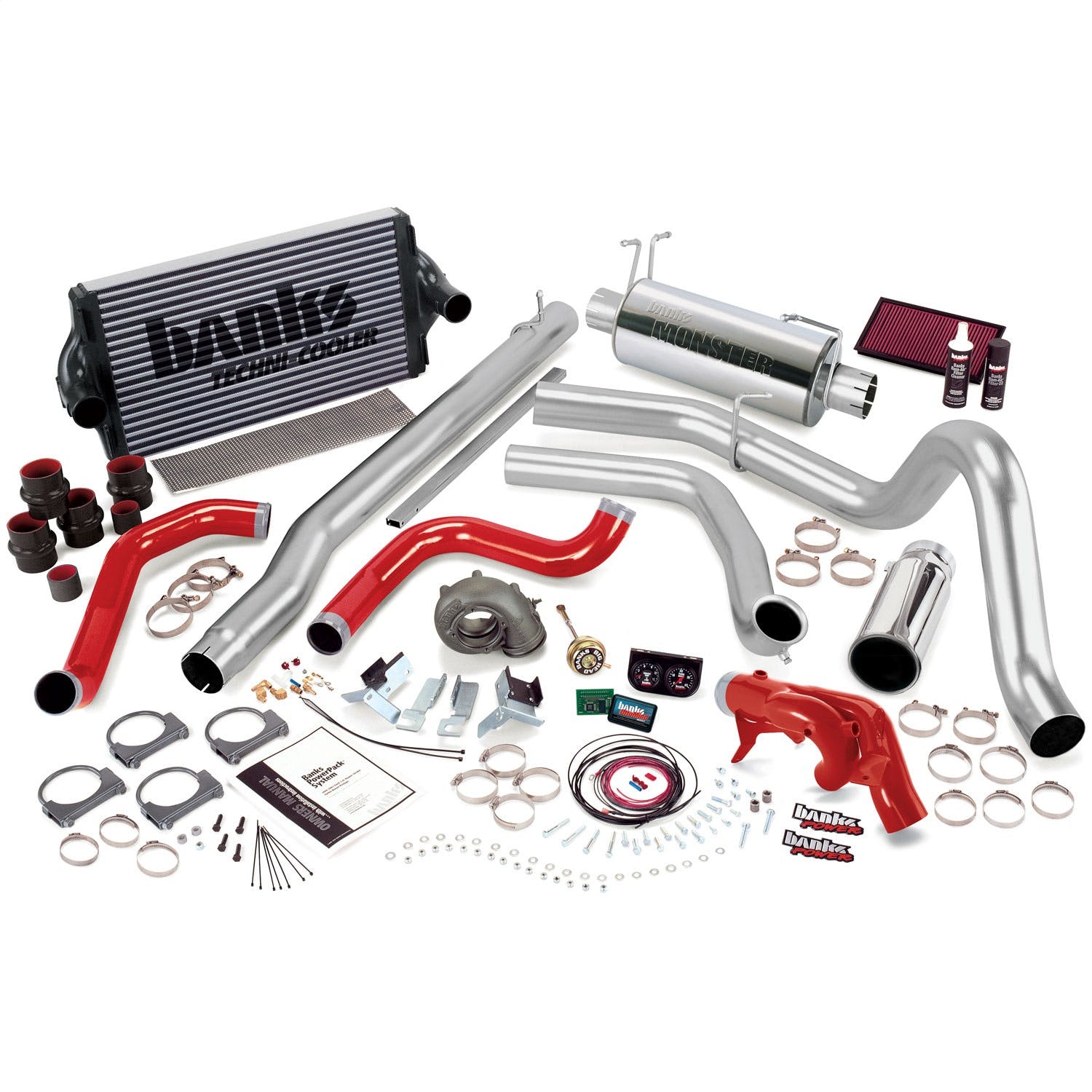 Banks Power 47423 Powerpack System; Single Exh; S/S-Chrome Tip-1999 Ford 7.3L F450/550; Man