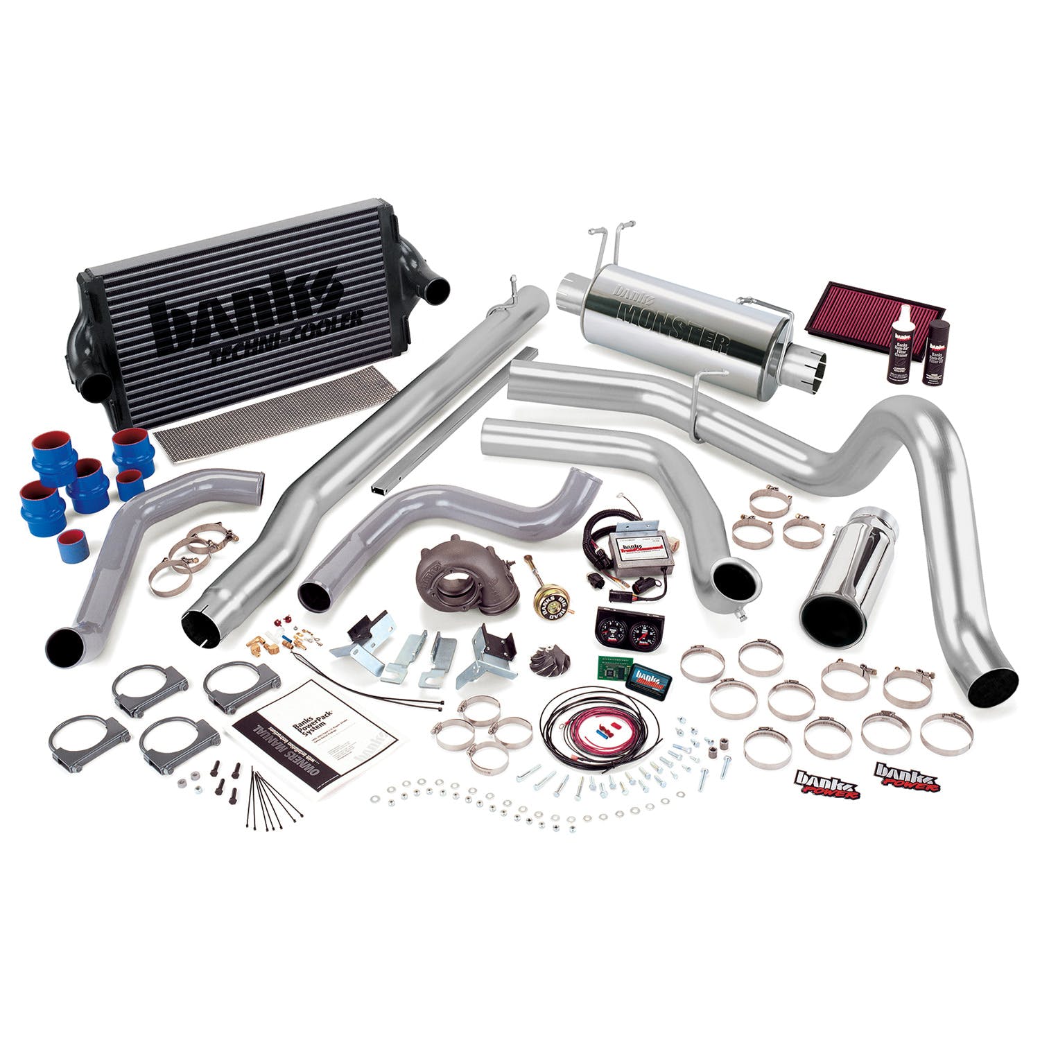 Banks Power 47461 Powerpack System; Single Exh; S/S-Chrome Tip-99 1/2-03 Ford 7.3L F450/550; A