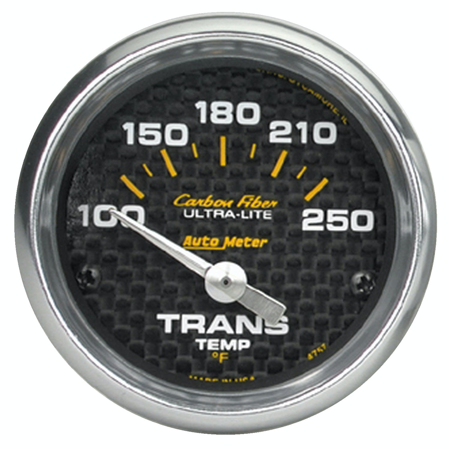 AutoMeter Products 4757 Gauge; Transmission Temp; 2 1/16in.; 100-250° F; Electric; Carbon Fiber