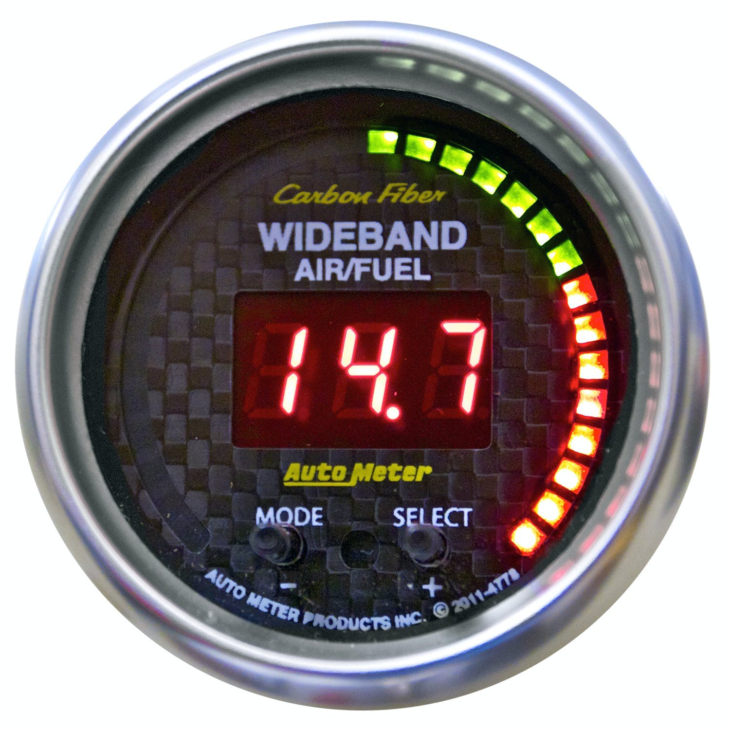 AutoMeter Products 4778 2-1/16 Wideband A/F Carbon Fiber