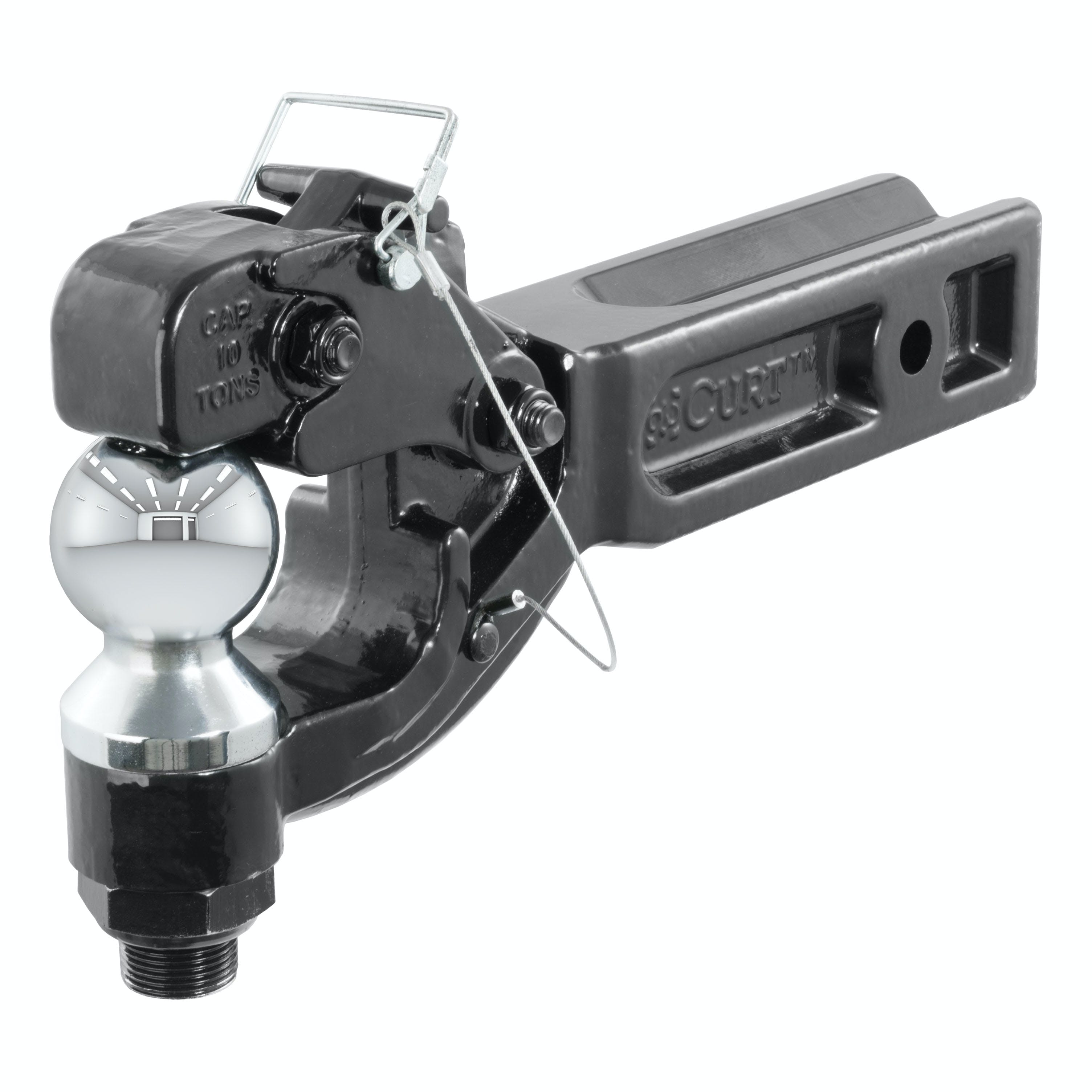 CURT 48012 Receiver-Mount Ball and Pintle Hitch (2-1/2 Shank, 2-5/16 Ball, 20,000 lbs.)