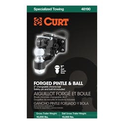 CURT 48007 Receiver-Mount Ball and Pintle Hitch (2 Shank, 2 Ball, 10,000 lbs.)