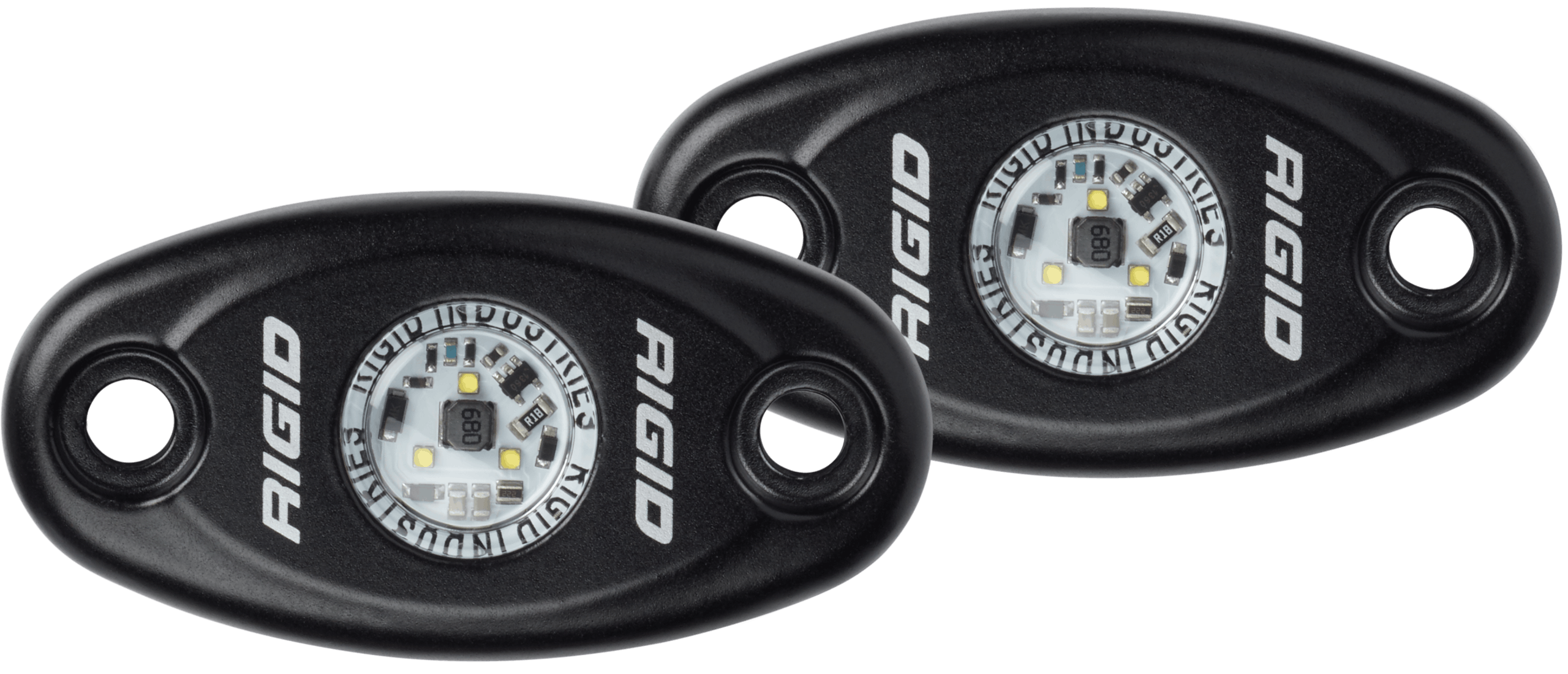 RIGID Industries 482343 A-Series LED Light, Black-Low Strength Amber, Set 2