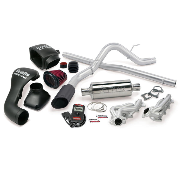Banks Power 48531-B PowerPack System; Single Exh; S/S-Black Tip-2004-08 Ford 5.4L; F-150; SCMB