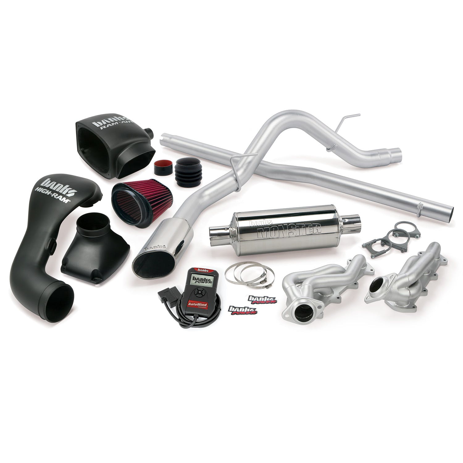 Banks Power 48532 PowerPack System; Single Exh; S/S-Chrome Tip-2004-08 Ford 5.4L; F-150; ECSB