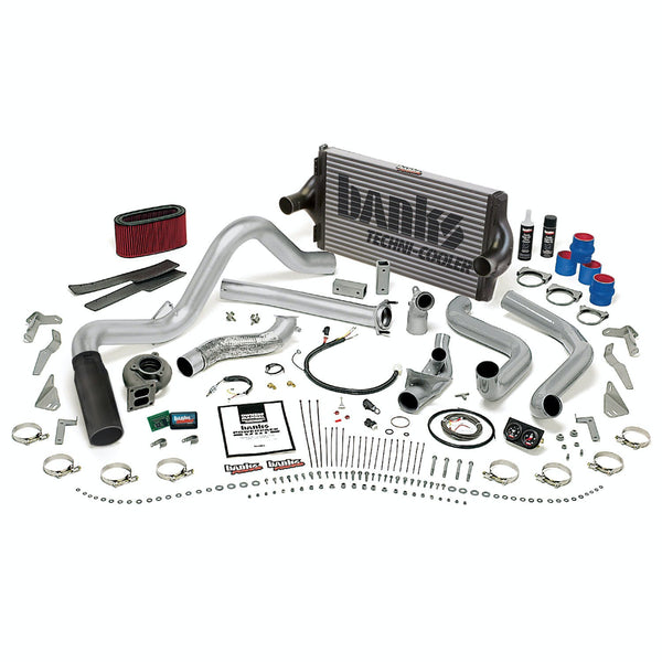 Banks Power 48562-B PowerPack System; Single Exh; S/S-Black Tip-1995 1/2-97 Ford 7.3L; Man