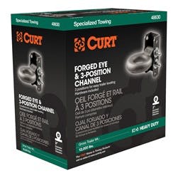 CURT 48640 Adjustable Lunette Ring (12,000 lbs., 3 Eye, 11-3/4 Channel Height)