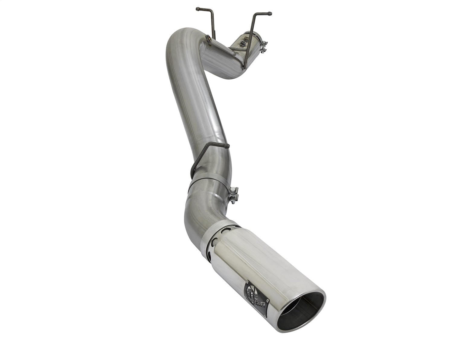 AFE 49-44085-P Large Bore-HD 4in 409 Stainless Steel DPF-Back Exhaust System w/Polished Tip