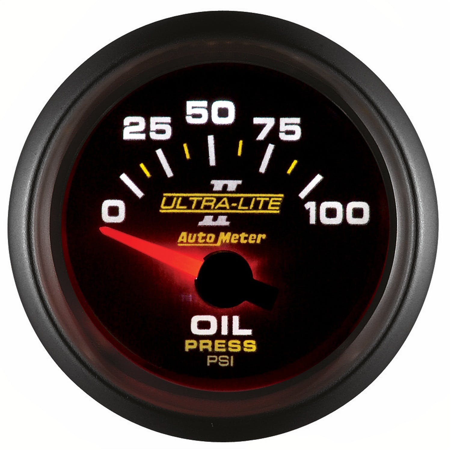AutoMeter Products 4927 Gauge; Oil Pressure; 2 1/16in.; 100psi; Electric; Ultra-Lite II