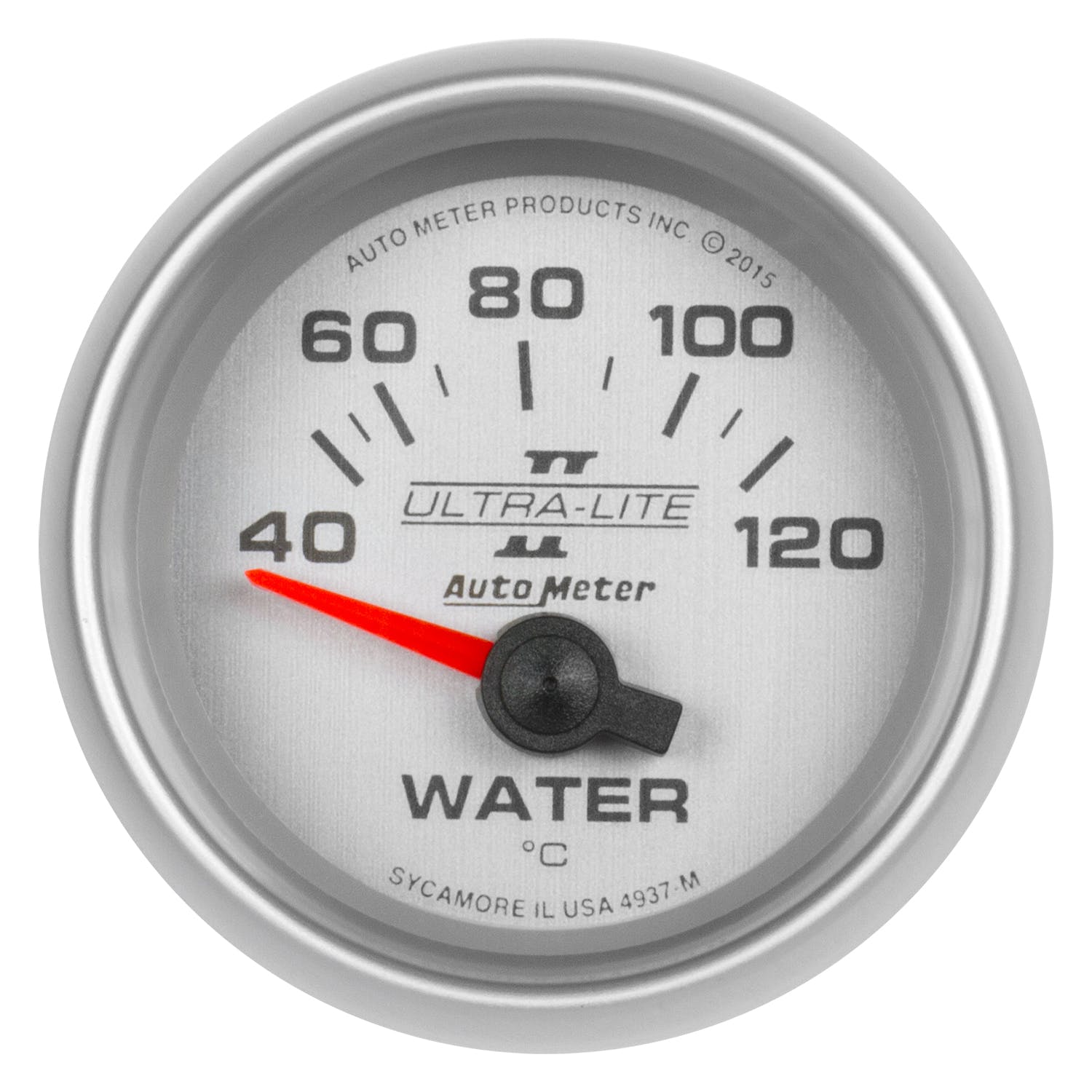 AutoMeter Products 4937-M Water Temperature Gauge 2 1/16 40-120, Electric, Ultra-Lite II
