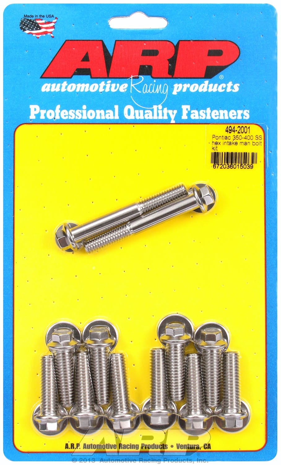 ARP 494-2001 350-400 Stainless Steel hex intake manifold bolt kit