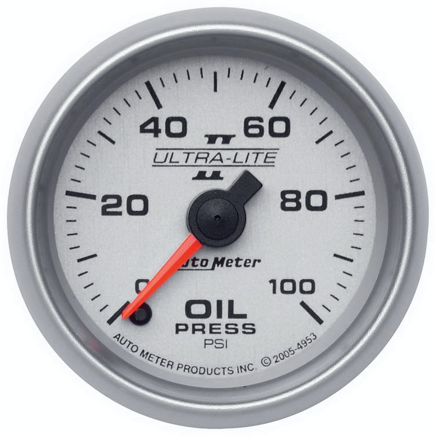 AutoMeter Products 4953 Gauge; Oil Pressure; 2 1/16in.; 100psi; Digital Stepper Motor; Ultra-Lite II