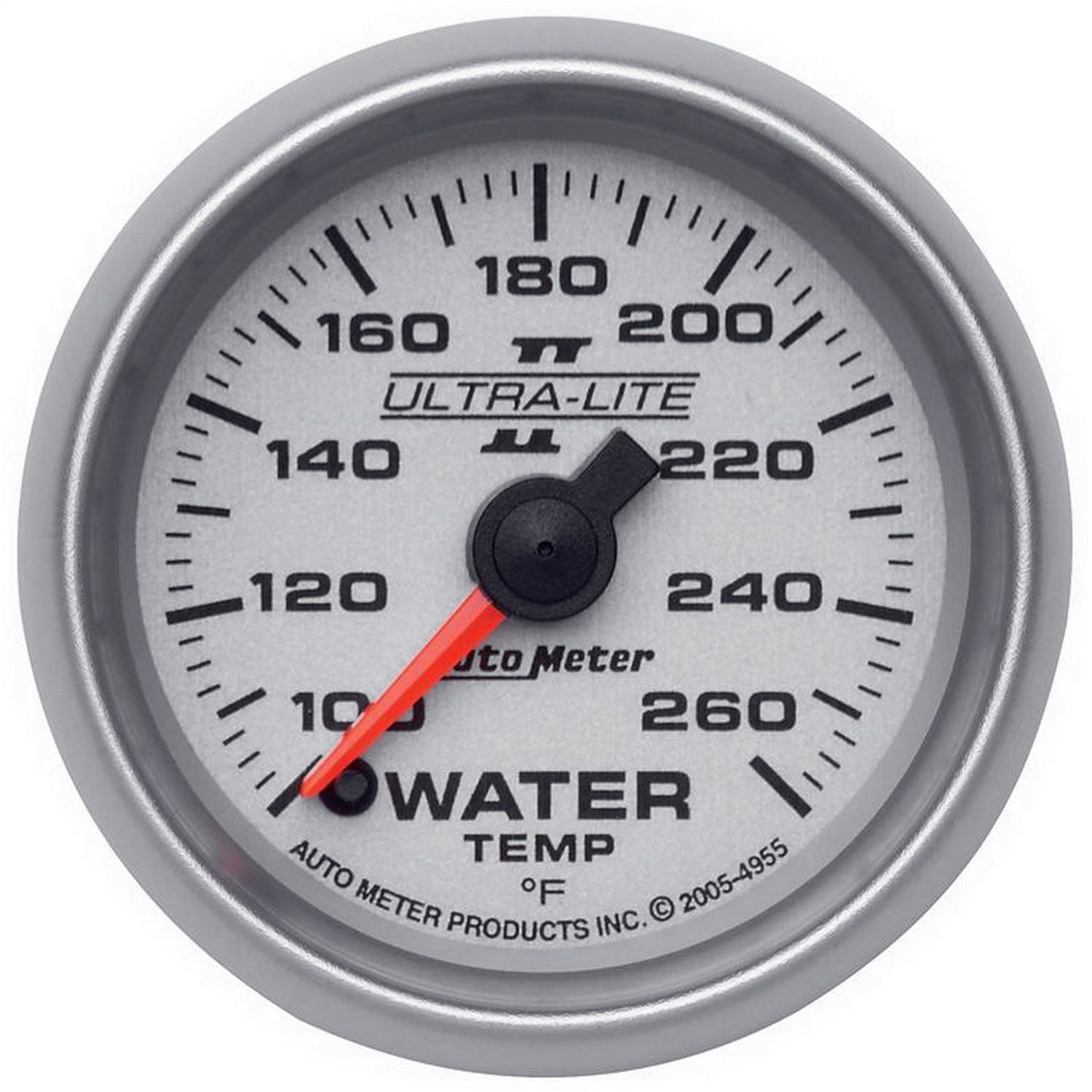 AutoMeter Products 4955 GAUGE; WATER TEMP; 2 1/16in.; 100-260° F; DIGITAL STEPPER MOTOR; ULTRA-LITE II