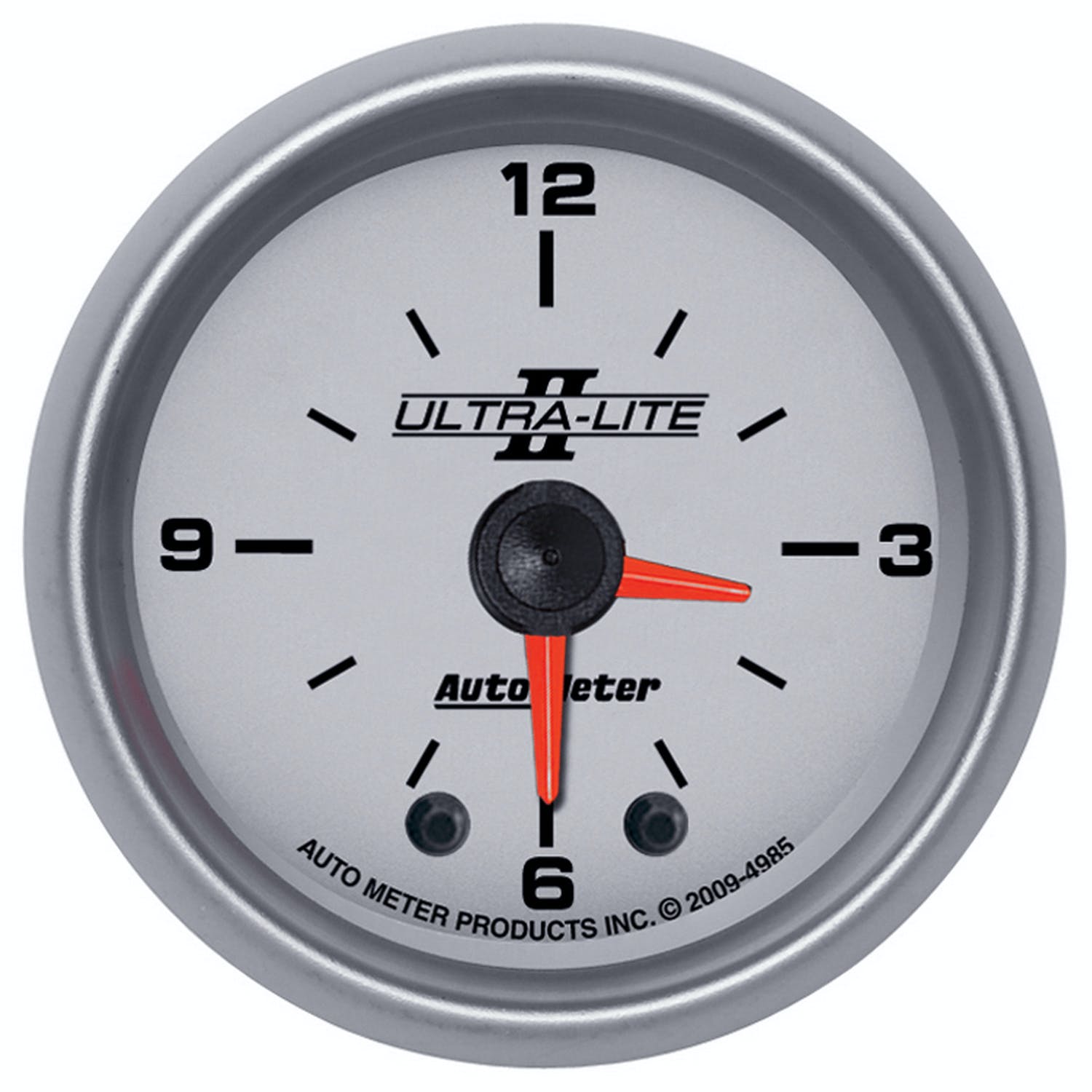 AutoMeter Products 4985 Gauge; Clock; 2 1/16in.; 12Hr; Analog; Ultra-Lite II