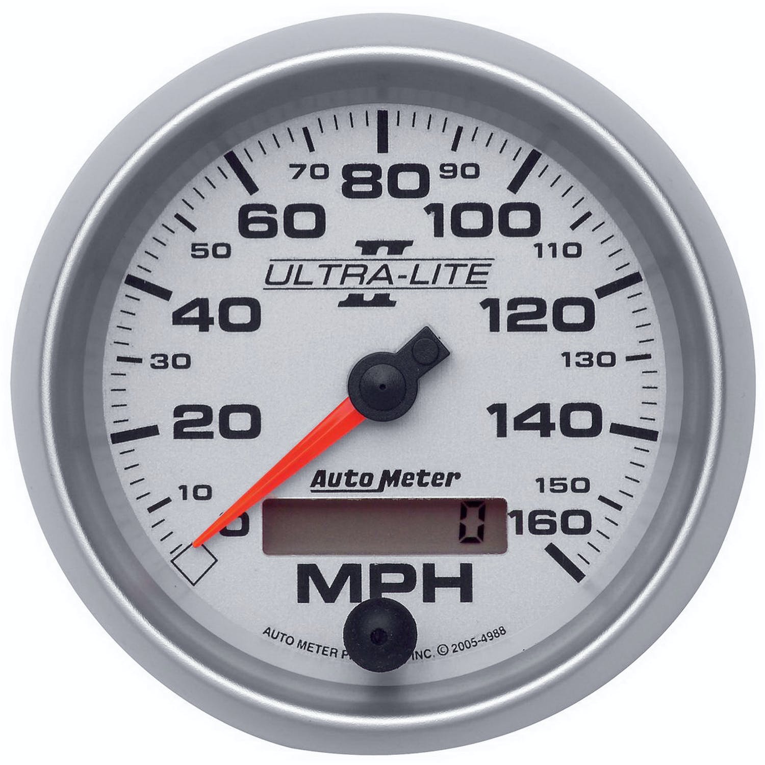AutoMeter Products 4988 Gauge; Speedometer; 3 3/8in.; 160mph; Elec. Programmable; Ultra-Lite II