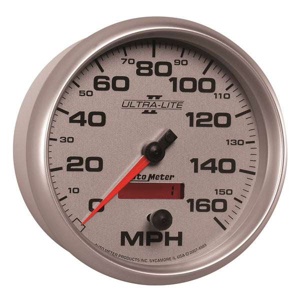 AutoMeter Products 4989 Gauge; Speedometer; 5in.; 160mph; Elec. Programmable; Ultra-Lite II