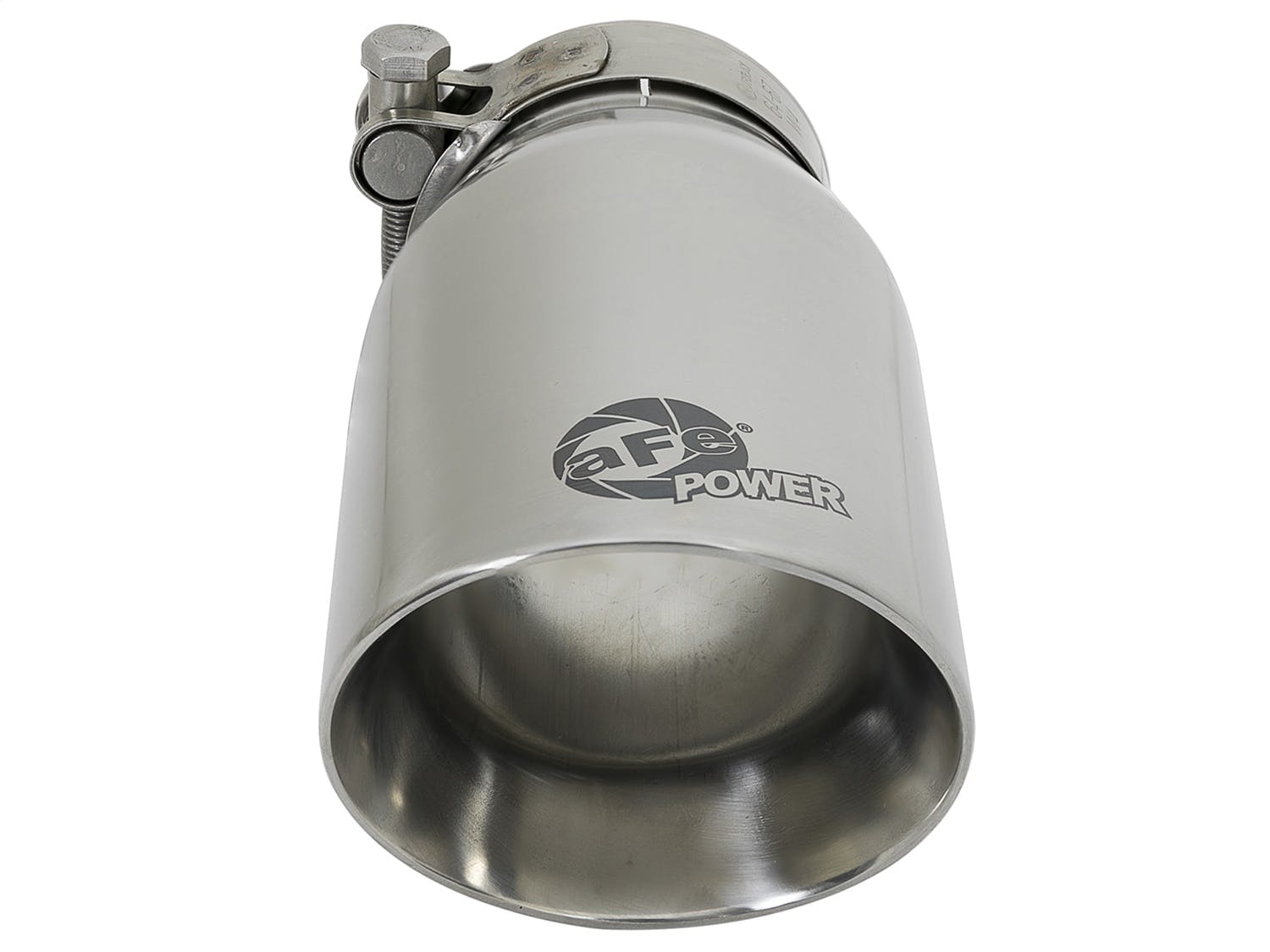 AFE 49T25354-P07 MACH Force-Xp 304 Stainless Steel Single-Wall Exhaust Tip Polished; Universal Ex
