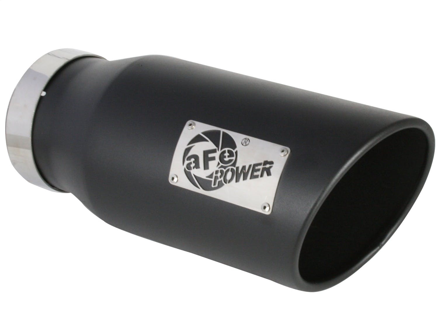 AFE 49T50701-B15 MACH Force-Xp 5in 409 Stainless Steel Exhaust Tip Black