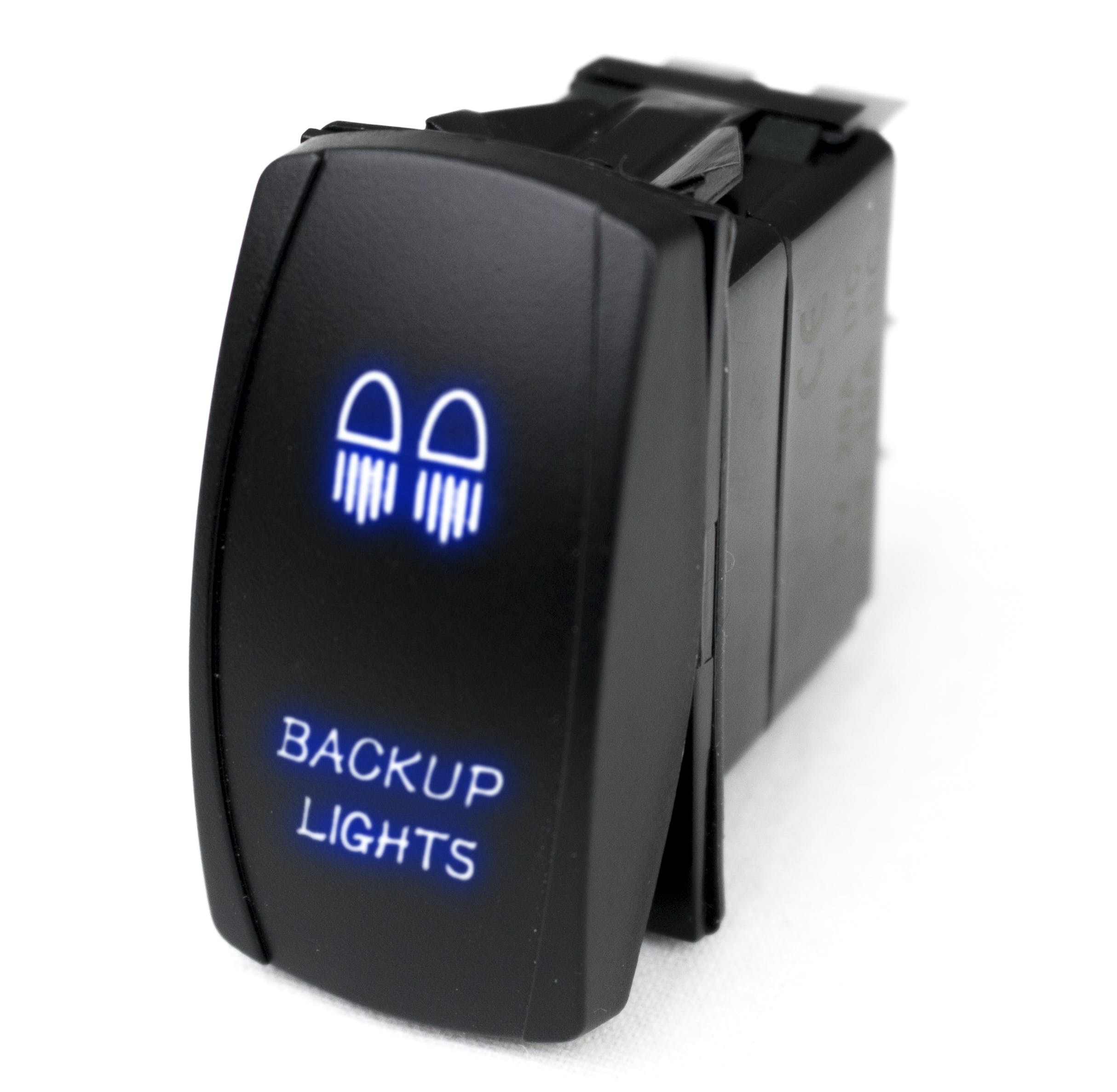 Race Sport Lighting RSLJ2B LED Rocker Switch w/Blue LED Radiance - Backup Lights
