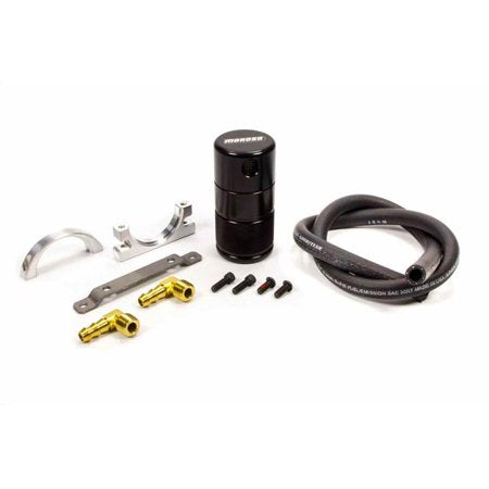 Moroso 85497 Black Small Body Air-Oil Separator Kit (Universal, Clear Bottom)
