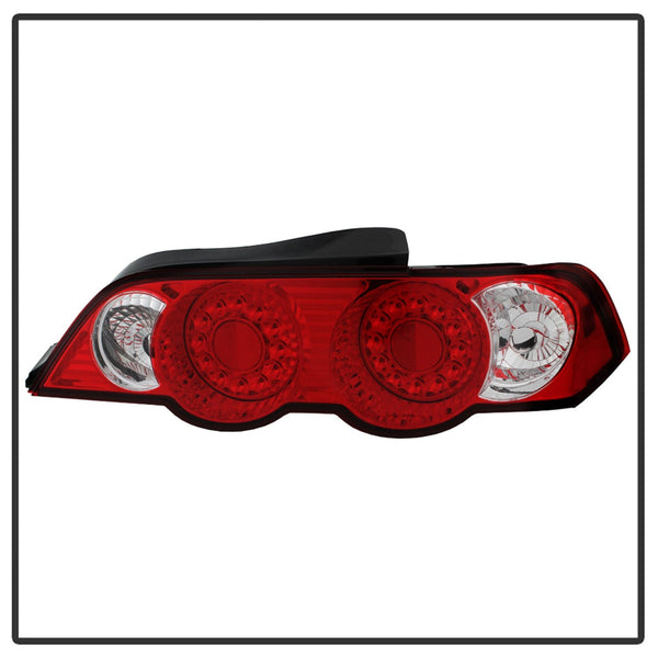 Spyder Auto 5000385 (Spyder) Acura RSX 02-04 LED Tail Lights-Red Clear