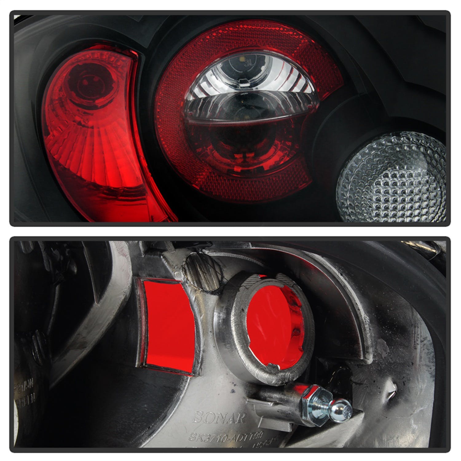 Spyder Auto 5000408 (Spyder) Audi TT 00-06 Euro Style Tail Lights-Black