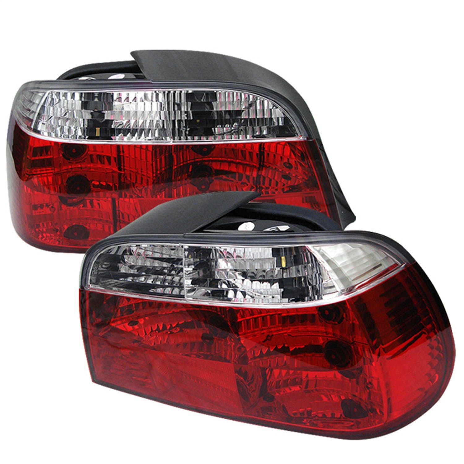 Spyder Auto 5000651 (Spyder) BMW E38 7-Series 95-01 Crystal Tail Lights-Red Clear