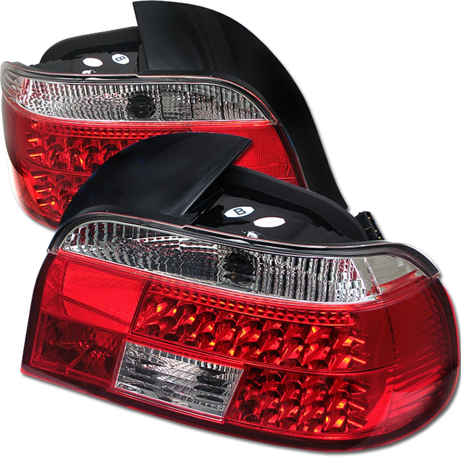 Spyder Auto 5000675 (Spyder) BMW E39 5-Series 97-00 LED Tail Lights-Red Clear