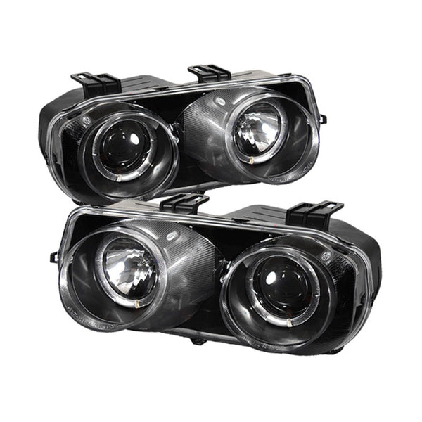 Spyder Auto 5008671 (Spyder) Acura Integra 94-97 Projector Headlights-LED Halo-Black-High H1 (Includ