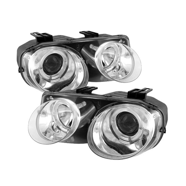 Spyder Auto 5008701 (Spyder) Acura Integra 98-01 Projector Headlights-LED Halo-Chrome-High H1 (Inclu