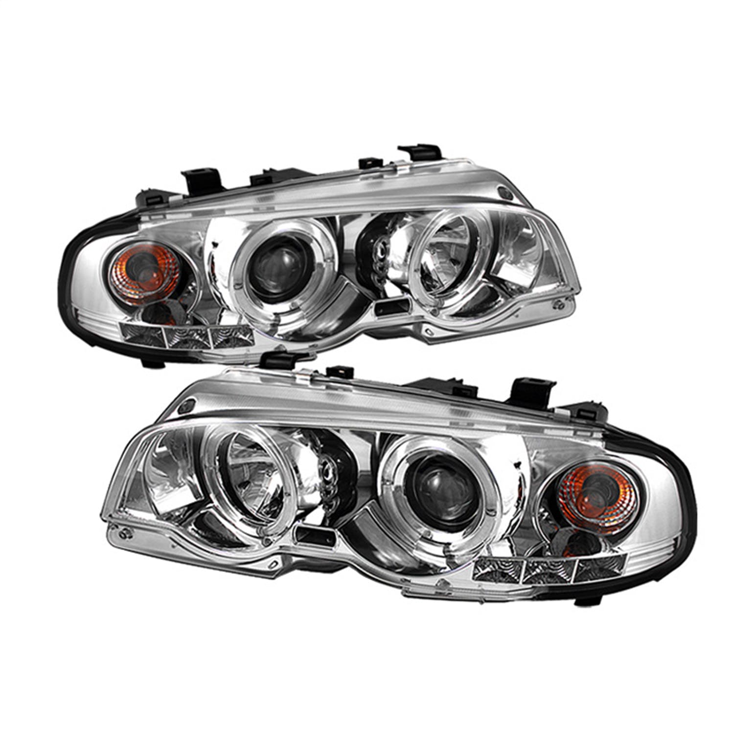 Spyder Auto 5008930 (Spyder) BMW E46 3-Series 00-03 2DR/M3 01-06 2DR 1PC Projector Headlights-LED Ha